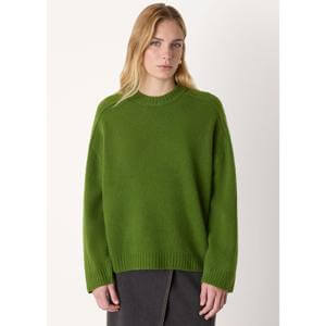 Whistles Green Wool Mix Seam Detail Knit